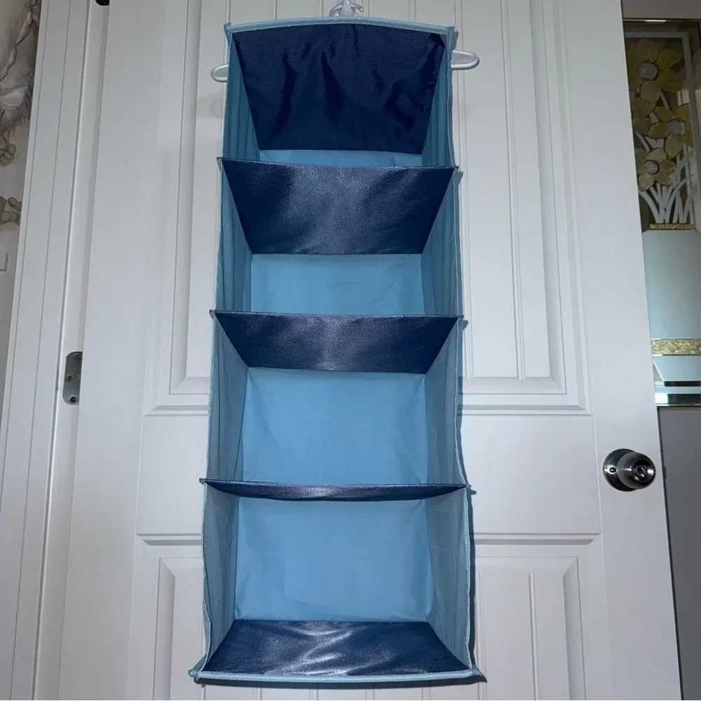 Blue‎ 5-Shelf Hanging Closet Organizer
